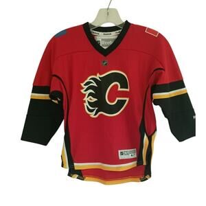 Calgary Flames NHL Hockey Reebok  youth jersey Size youth child 4-7